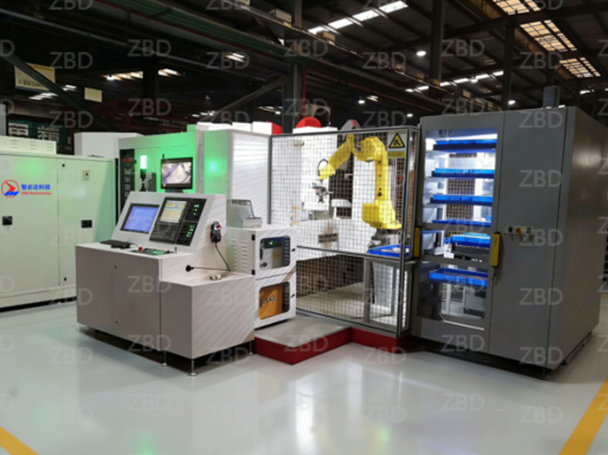 轴承盖加工自动线边仓库和上下料系统自动化生产线（自动仓储和上下料方向）；